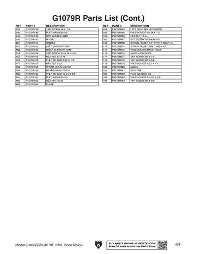 Part Diagram for G1066Z