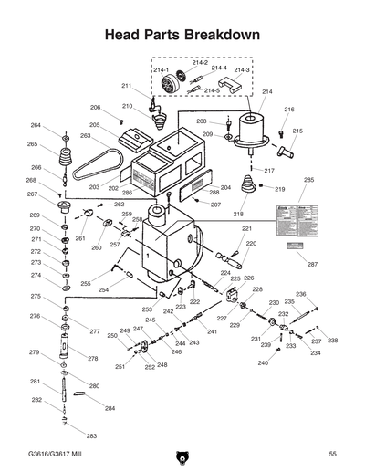 Part Diagram for G3616