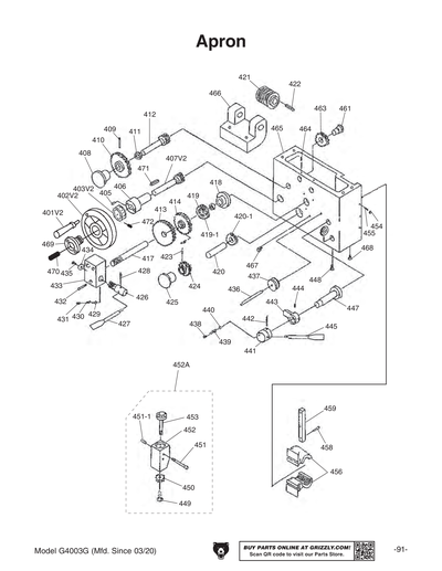 Part Diagram for G4003G