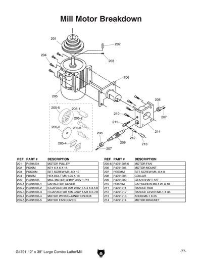 Part Diagram for G4791