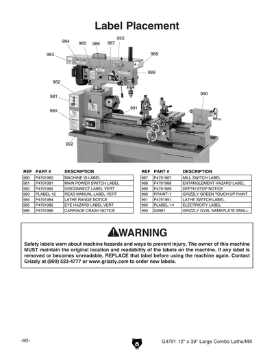 Part Diagram for G4791