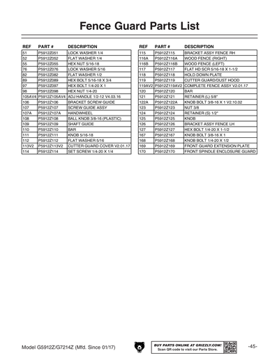 Part Diagram for G5912Z