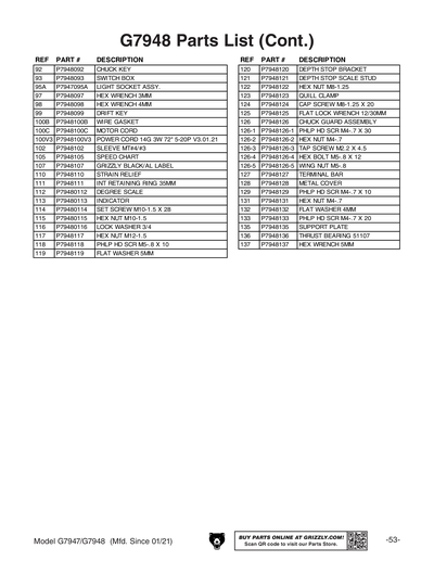Part Diagram for G7947