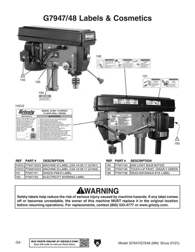 Part Diagram for G7948