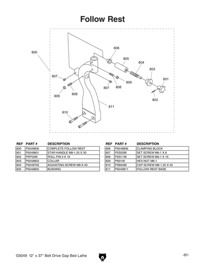 Part Diagram for G9249