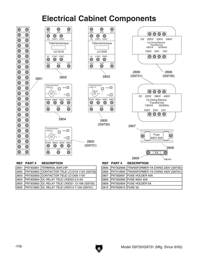 Part Diagram for G9730