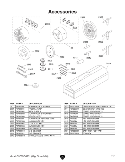 Part Diagram for G9730