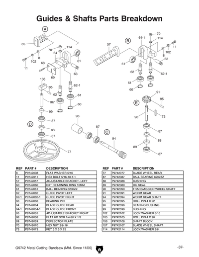 Part Diagram for G9742
