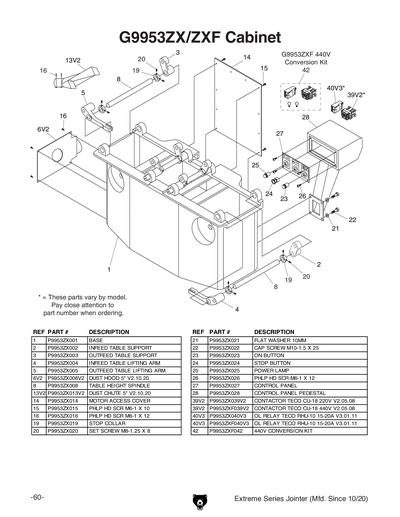 Part Diagram for G9860