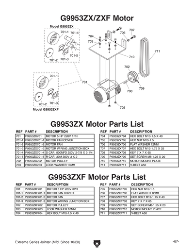 Part Diagram for G9860ZX