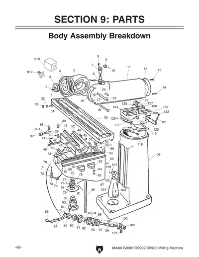 Part Diagram for G9903