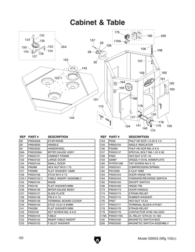 Part Diagram for G9933