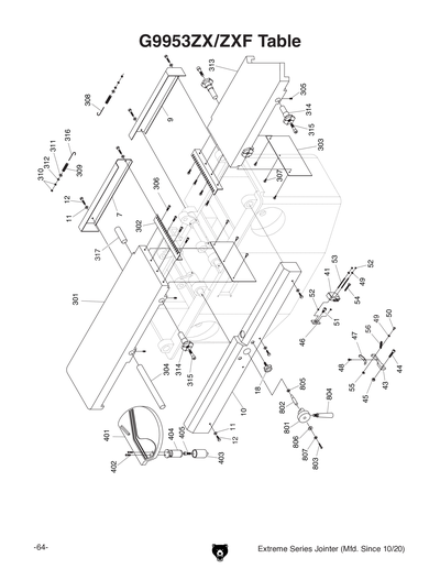 Part Diagram for G9953ZX