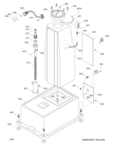 Parts for G9959 Wood Mill® - Wood & Metalworking - Grizzly