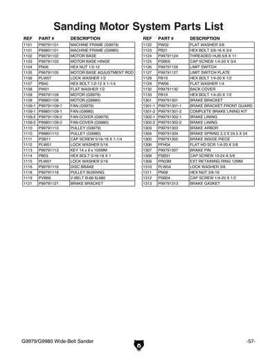 Part Diagram for G9980