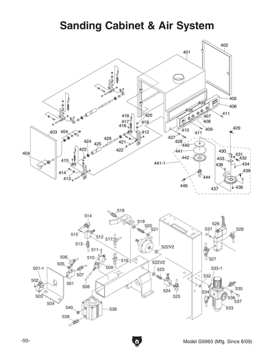 Parts for G9983 15