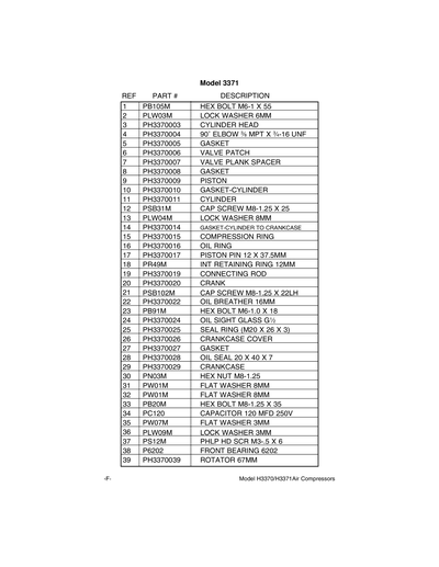 Part Diagram for H3370
