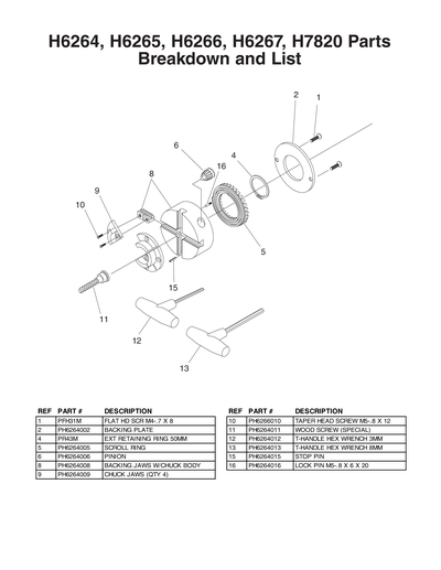 Part Diagram for H6267