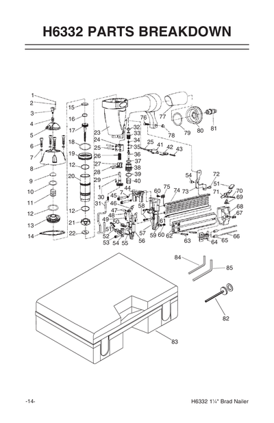 Part Diagram for H6332