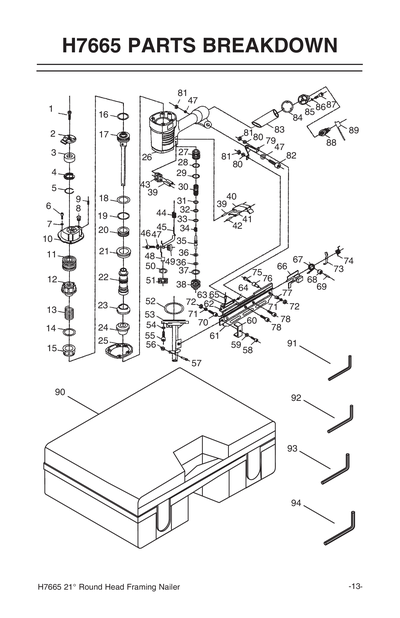 Part Diagram for H7665