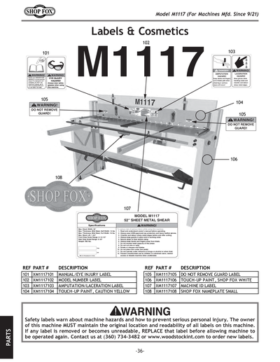 Part Diagram for M1117
