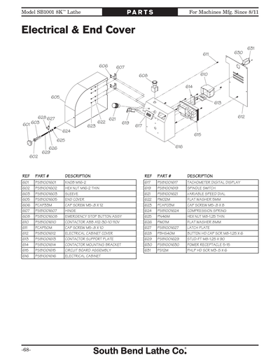 Part Diagram for SB1001