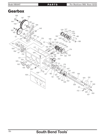 Part Diagram for SB1007