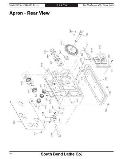 Part Diagram for SB1012