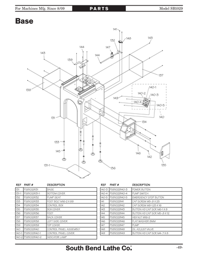 Part Diagram for SB1029