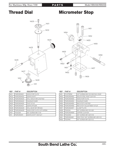 Part Diagram for SB1036