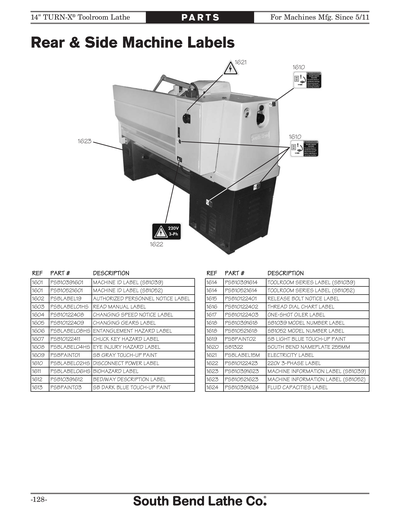 Part Diagram for SB1039F