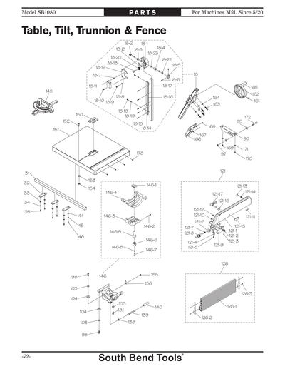 Part Diagram for SB1080