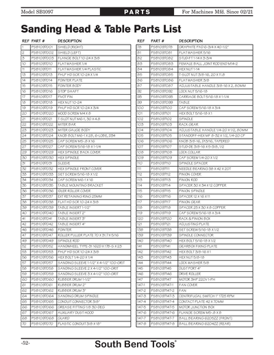 Part Diagram for SB1097