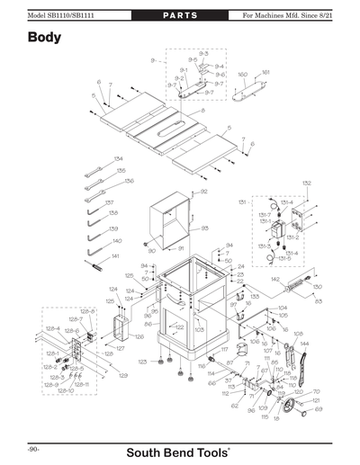 Part Diagram for SB1110