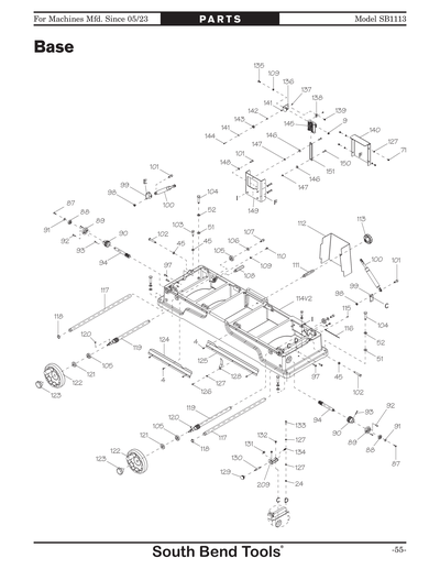 Part Diagram for SB1113