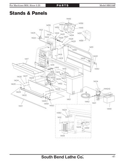 Part Diagram for SB1114F