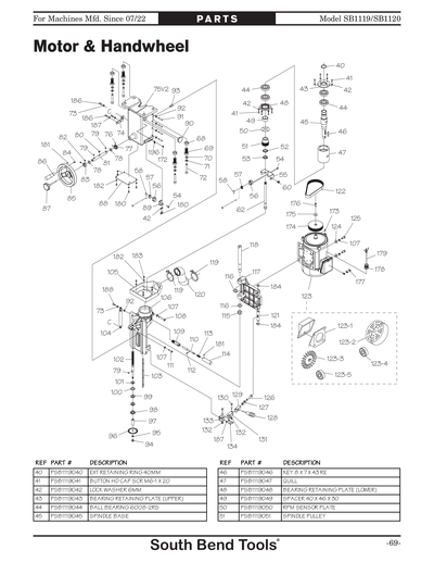 Part Diagram for SB1120