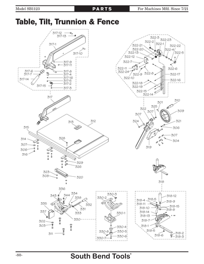 Part Diagram for SB1123