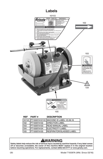 Part Diagram for T10097A