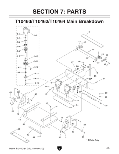 Part Diagram for T10464
