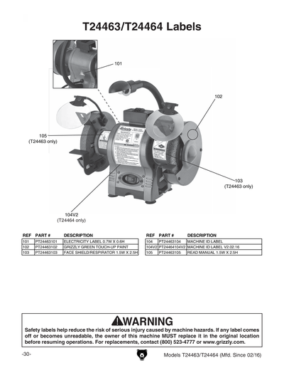Part Diagram for T24464