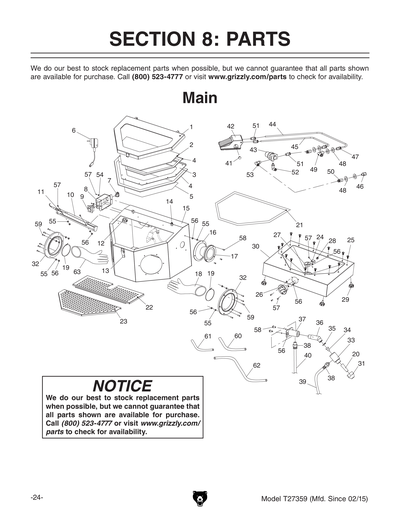 Part Diagram for T27359