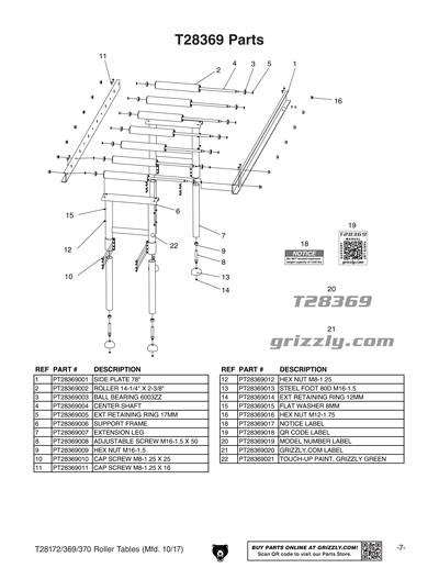 Part Diagram for T28369