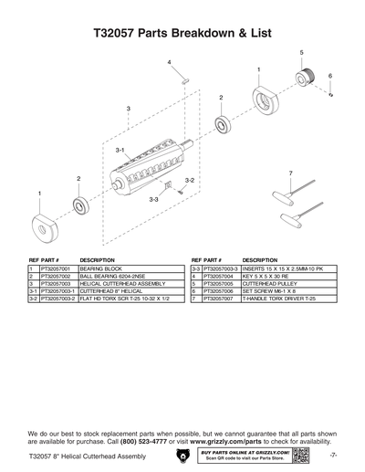 Part Diagram for T32057