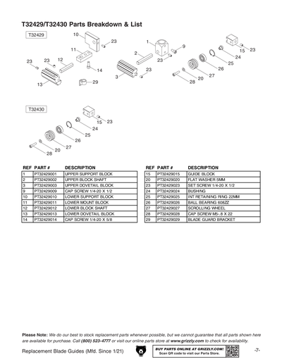 Part Diagram for T32429