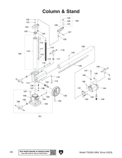 Part Diagram for T33295