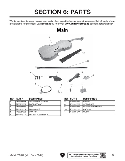 Part Diagram for T33957