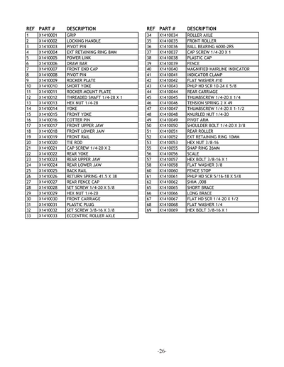Part Diagram for W1410