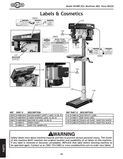 Part Diagram for W1680
