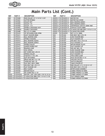 Part Diagram for W1701